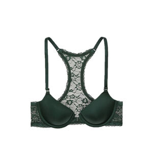 (NWOT) Victoria’s Secret Sexy Tee Front-Close Demi Bra | Green Lace - 32D